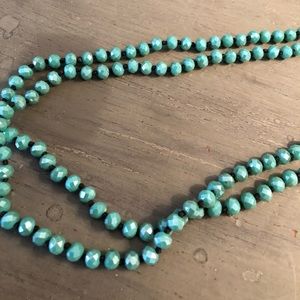 Turquoise colored necklace